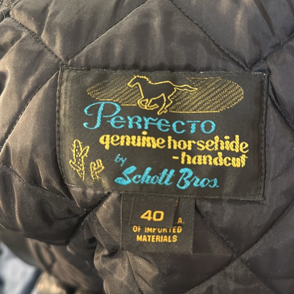 Schott NYC Black Leather Biker Jacket - Picture 4 of 6